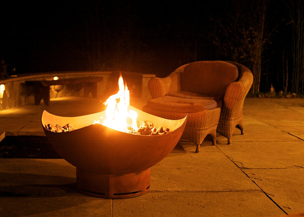 Fire Pit Art Manta Ray, Fire Pit MR