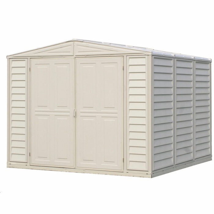 DURAMAX 8' x 8' DuraMate Vinyl Storage Shed (w/ Foundation Kit) 00384