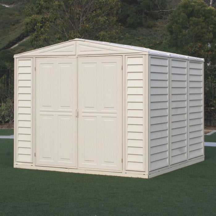 DURAMAX 8' x 8' DuraMate Vinyl Storage Shed (w/ Foundation Kit) 00384