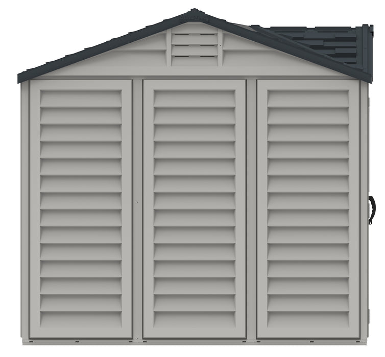 DURAMAX Woodbridge 10.5' x 8' Apex Vinyl Shed with Foundation Kit 40116