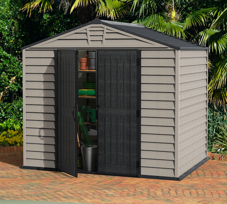 DURAMAX StoreMax Plus 10.5x8 Ft with Molded Floor Outdoor Storage Shed 30225