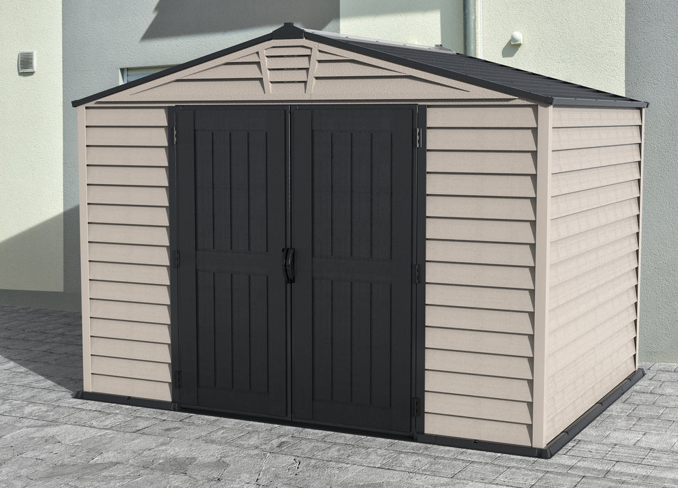 DURAMAX StoreMax Plus 10.5x8 Ft with Molded Floor Outdoor Storage Shed 30225