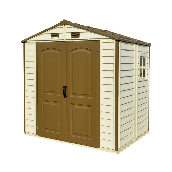 DURAMAX StoreAll 8' x 5.5' Vinyl Shed with Foundation 30115