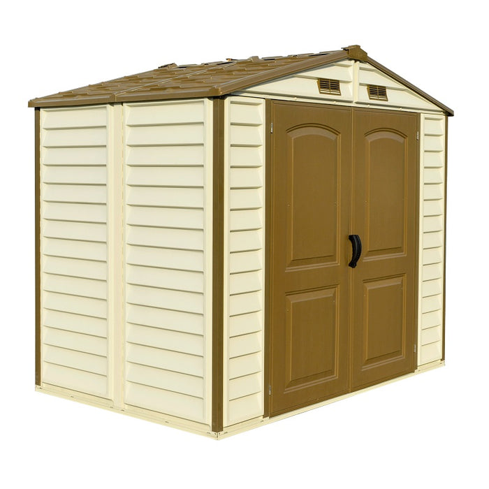 DURAMAX StoreAll 8' x 5.5' Vinyl Shed with Foundation 30115