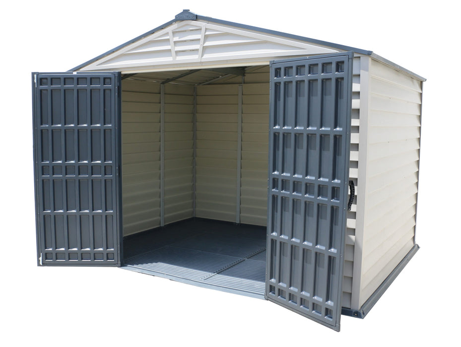 DURAMAX StoreMax Plus 10.5x8 Ft with Molded Floor Outdoor Storage Shed 30225