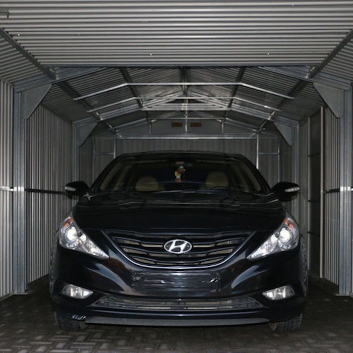 DURAMAX 12' x 20' Imperial Metal Garage Dark Grey 50951