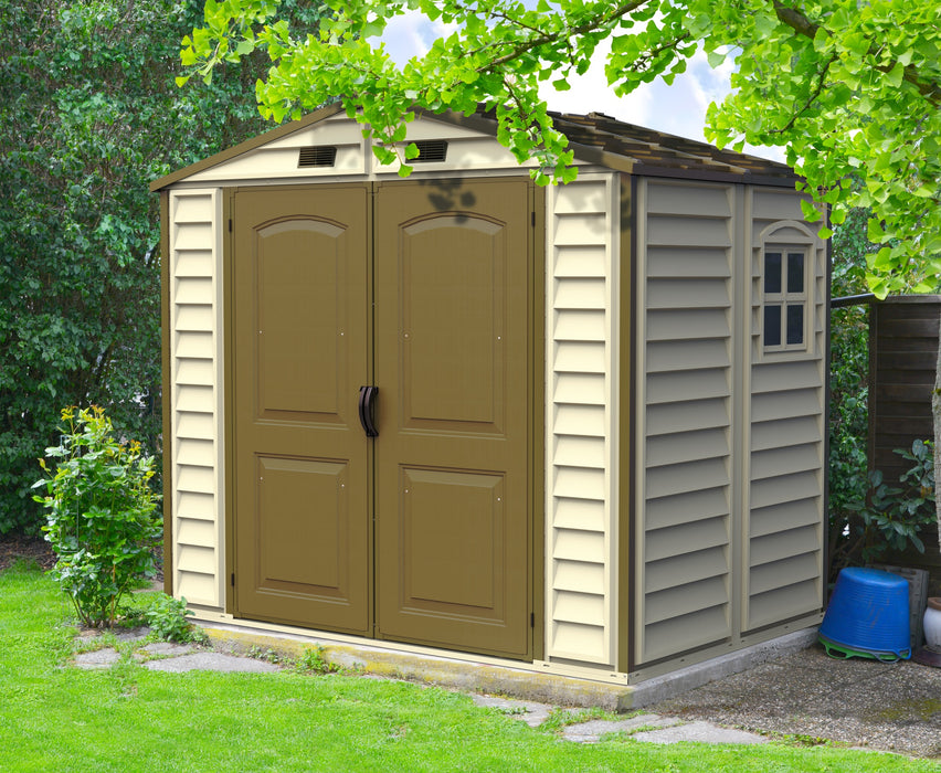 DURAMAX StoreAll 8' x 5.5' Vinyl Shed with Foundation 30115