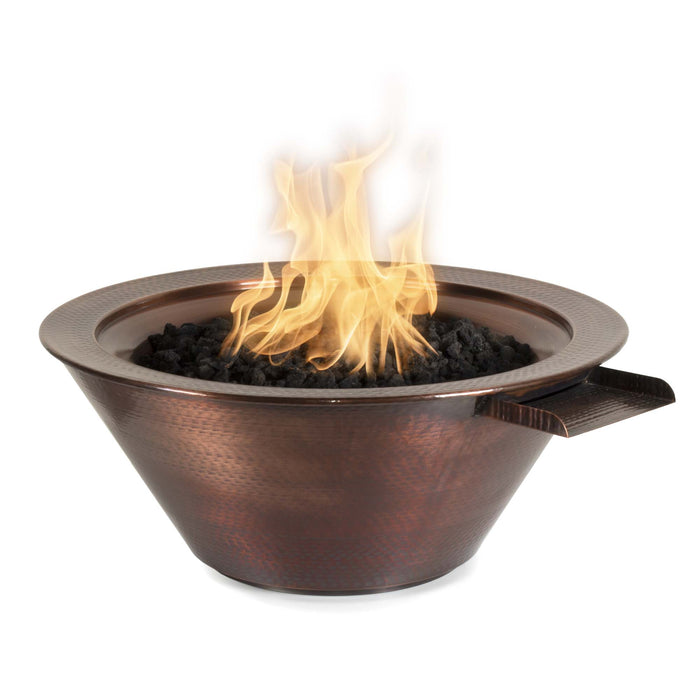 The Outdoor Plus Cazo Fire & Water Bowl ™ – Hammered Patina Copper OPT-10