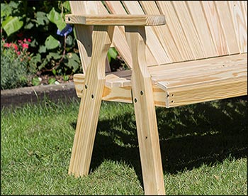 Creekvine Design Treated Pine Fanback Garden Bench