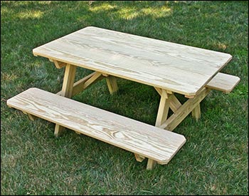 Creekvine Design 48" x 50" x 24" Treated Pine Kid's Picnic Table FCFTSACVD