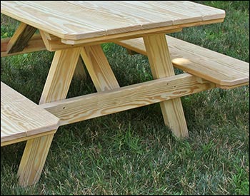 Creekvine Design 48" x 50" x 24" Treated Pine Kid's Picnic Table FCFTSACVD