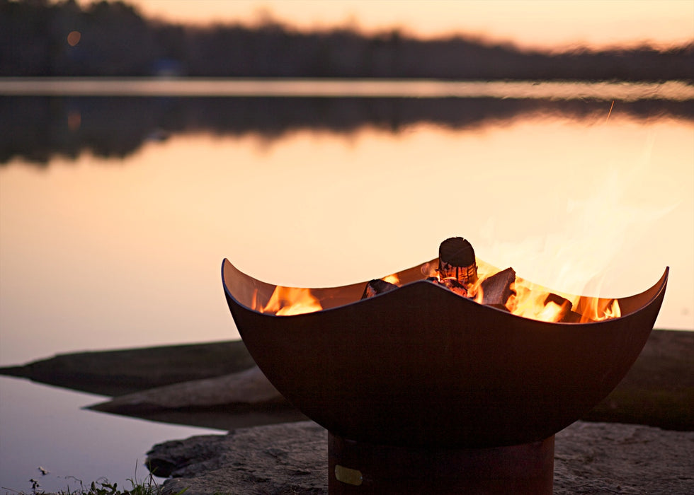 Fire Pit Art Manta Ray, Fire Pit MR