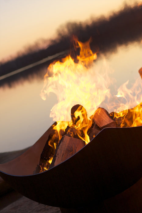 Fire Pit Art Manta Ray, Fire Pit MR