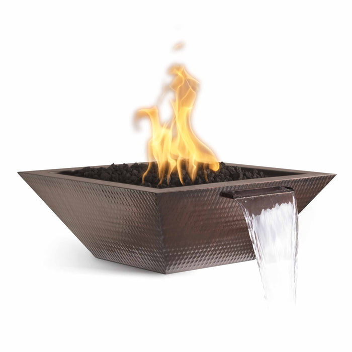 Outdoor Plus Maya Fire & Water Bowl – Hammered Patina Copper OPT