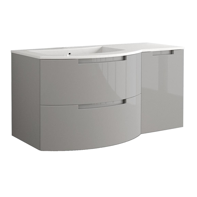 LaToscana - Oasi 53" Vanity Kit Left Sink with Right Flat Door OA53OPT2