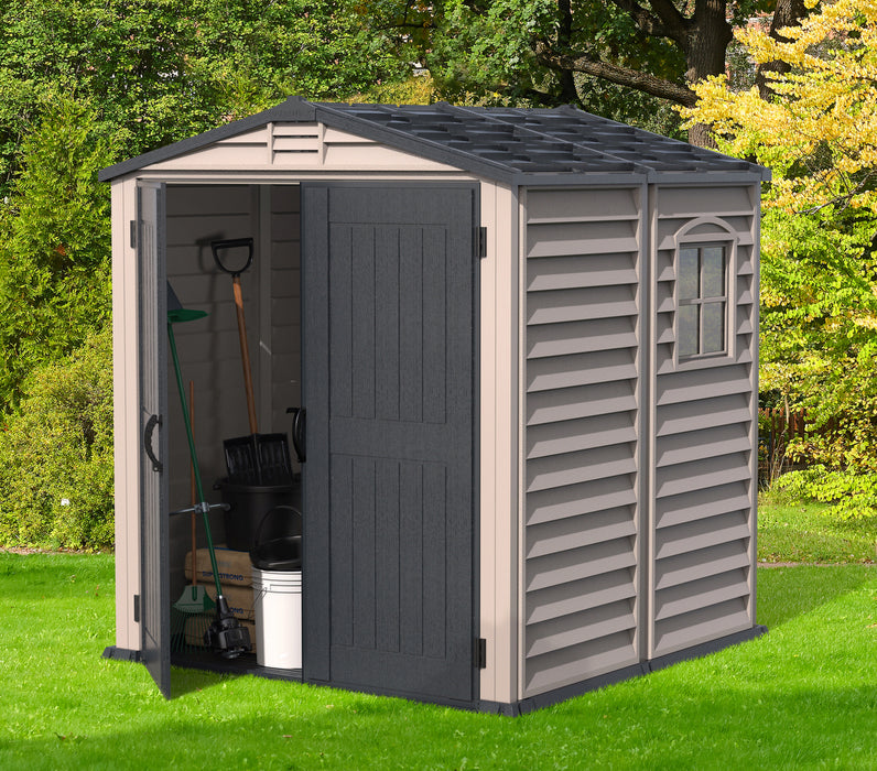 DURAMAX StoreMate 6' x 6' Plus Vinyl Shed With Floor 30425