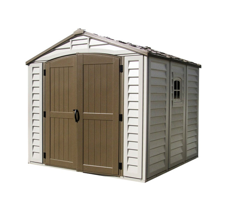 DURAMAX 8X8 DuraPlus Vinyl Shed with Foundation 30114