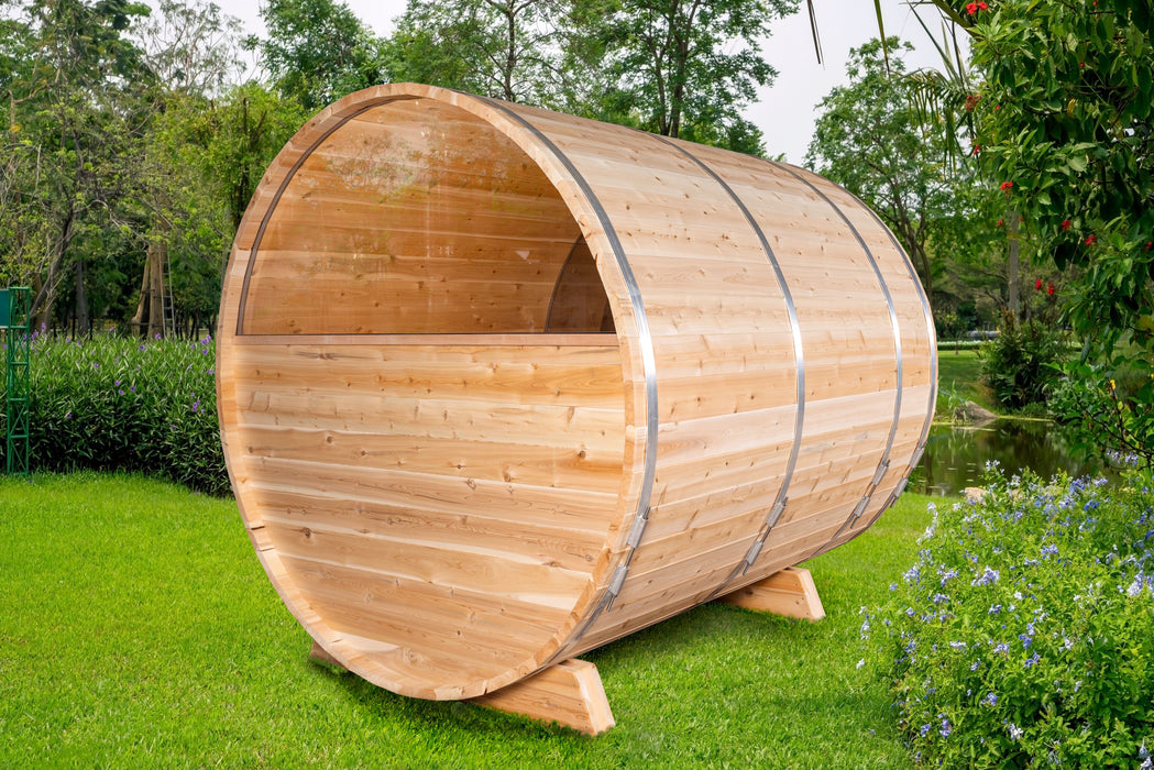 Dundalk Leisurecraft Serenity MP Barrel Sauna Eastern White Cedar - 4 persons CTC2245MP