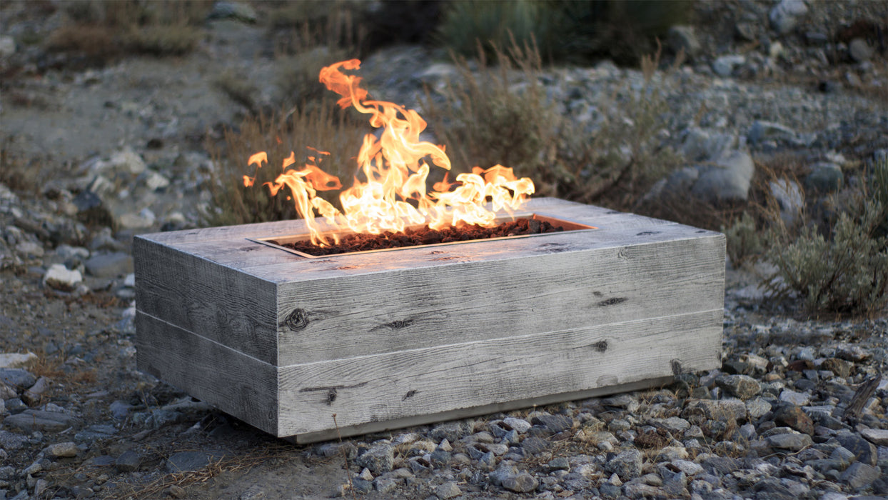 The Outdoor Plus Coronado Fire Pit GFRC Woodgrain OPT-COR