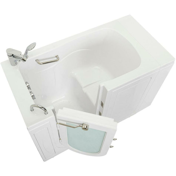 Ella's Bubbles Monaco 32"W x 52"L Acrylic Soaking Walk-In-Bathtub, Outward Swing Door, Fast Fill Faucet, 2" Dual Drain OA3252