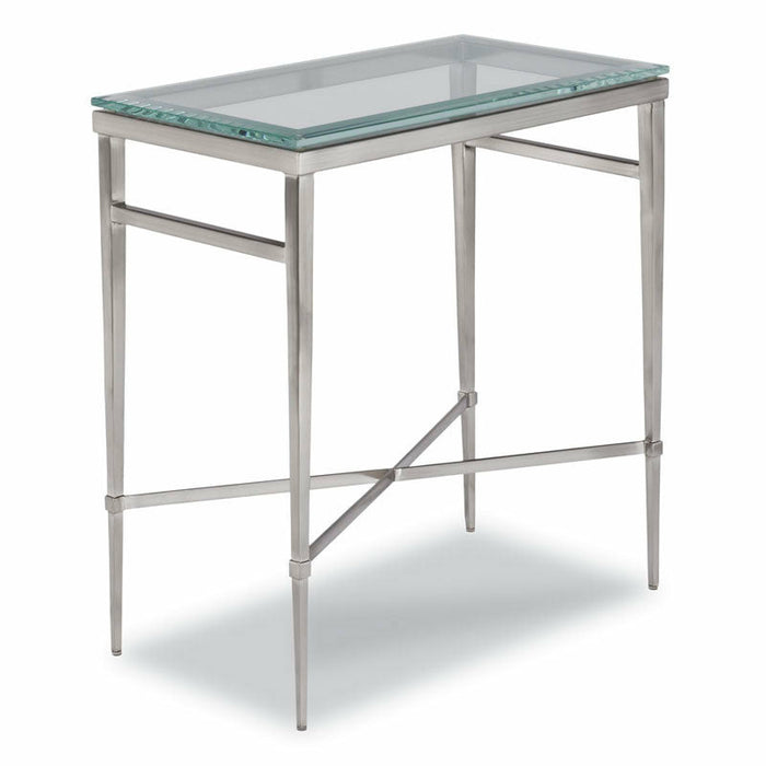 Woodbridge Furniture 12”W x 23"H Chelsea Drink Table Polished Nickel Finish 1058-54