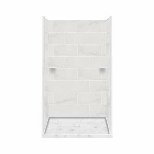 Transolid Studio Solid Surface 60-In X 96-In Alcove Shower Kit with Extension RKWFX6067