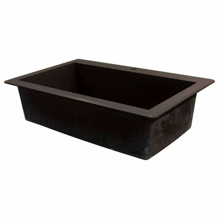 Transolid Radius Granite 33-In Drop-In Kitchen Sink Kit K-RTSS3322