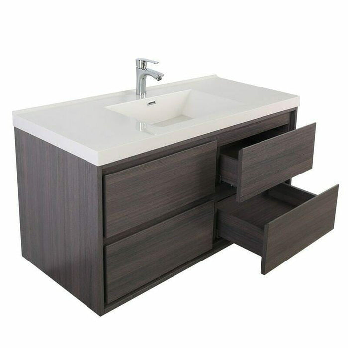 Moreno Bath Sage 48 Inch Single Sink Wall Mounted Modern Vanity MOM848S