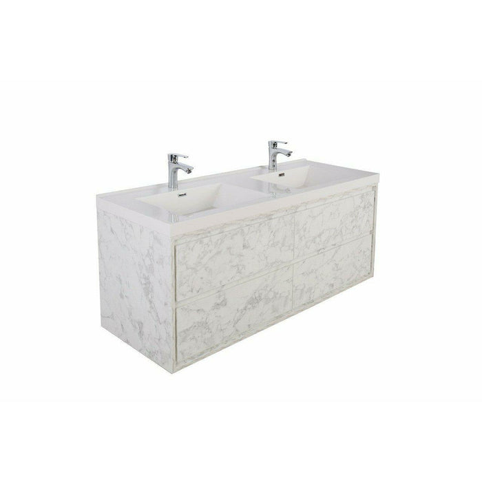 Moreno Bath Sage 48 Inch Double Sink Wall Mounted Modern Vanity MOM848D