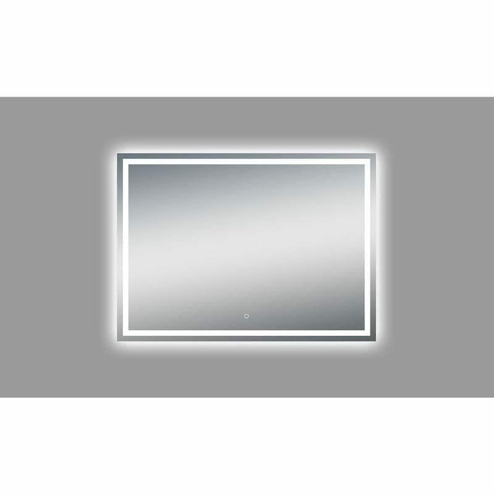 Moreno Bath Twinkle 55 Inch Polished Edge Frosted Panel Led Mirror MOA506