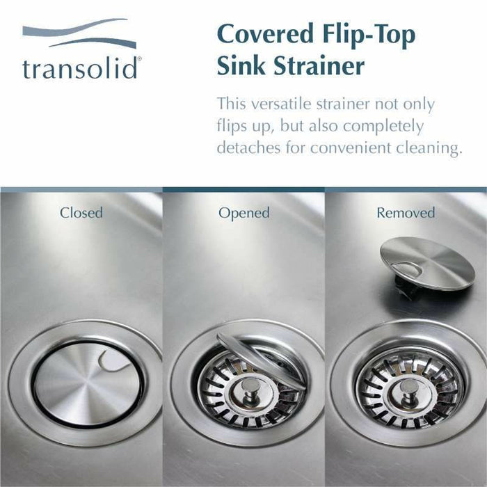 Transolid Meridian Stainless Steel 32-in Undermount Kitchen Sink Kit K-MUDD32219