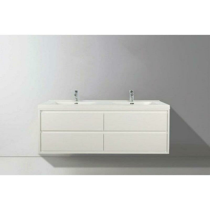 Moreno Bath Sage 60 Inch Double Sink Wall Mounted Modern Vanity MOM860D