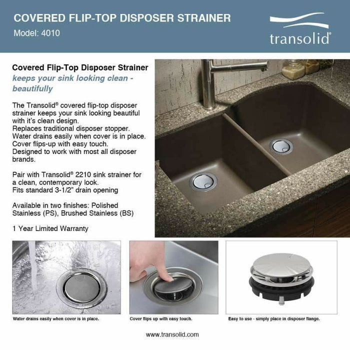 Transolid Aversa Granite 31-In Kitchen Sink Kit with Grids, Strainers, and Drain Installation Kit K-AUDD3120