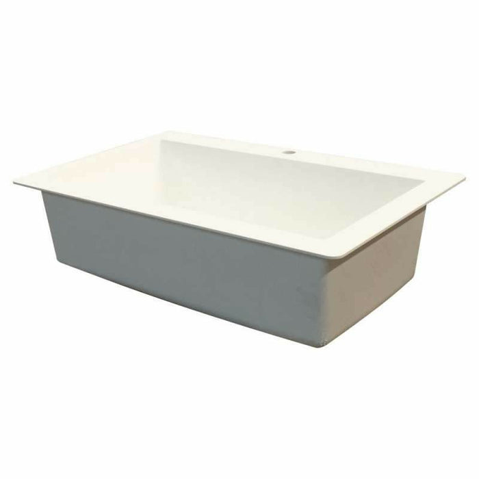 Transolid Radius Granite 33-In Drop-In Kitchen Sink Kit K-RTSS3322