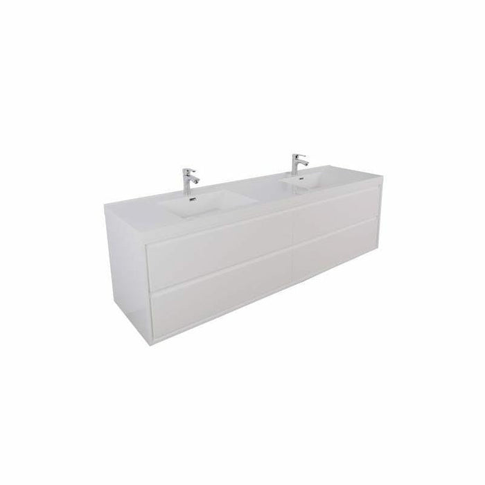 Moreno Bath Sage 72 Inch Double Sink Wall Mounted Modern Vanity MOM872D