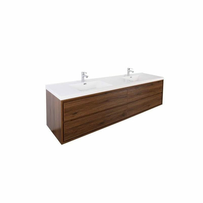 Moreno Bath Sage 72 Inch Double Sink Wall Mounted Modern Vanity MOM872D