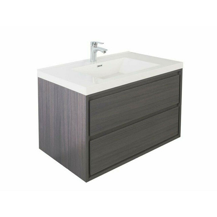 Moreno Bath Sage 30 Inch Wall Mounted Modern Vanity MOM830