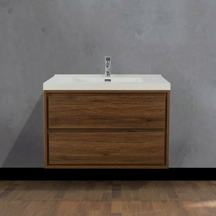 Moreno Bath Sage 36 Inch Wall Mounted Modern Vanity MOM836