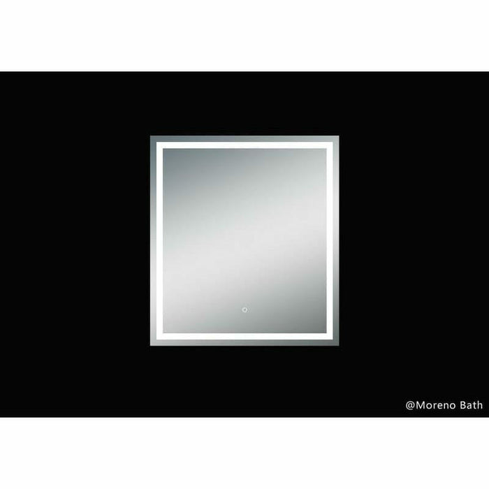 Moreno Bath Twinkle 36 Inch Polished Edge Frosted Panel Led Mirror MOA503