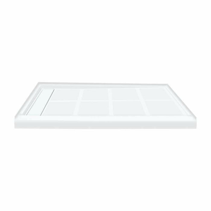 Transolid Linear 48-In X 36-In Rectangular Alcove Shower Base FL4836