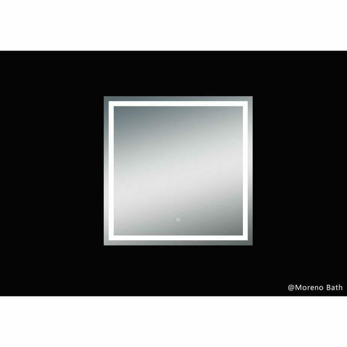 Moreno Bath Twinkle 40 Inch Polished Edge Frosted Panel Led Mirror MOA504