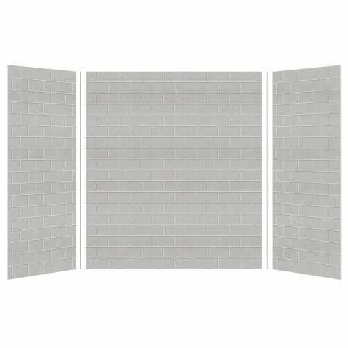 Transolid SaraMar 36-In X 60-In X 72-In Glue To Wall 3-Piece Shower Wall Kit SWK603672