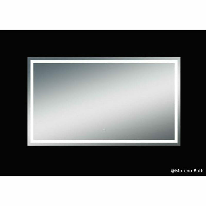 Moreno Bath Twinkle 68 Inch Polished Edge Frosted Panel Led Mirror MOA507