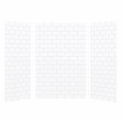 Transolid SaraMar 36-In X 48-In X 72-In Glue To Wall 3-Piece Shower Wall Kit SWK483672