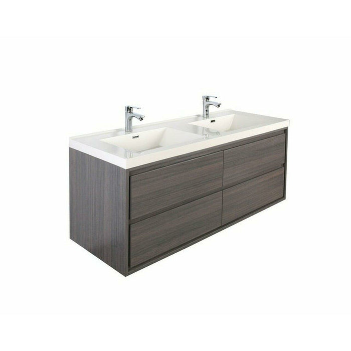 Moreno Bath Sage 48 Inch Double Sink Wall Mounted Modern Vanity MOM848D