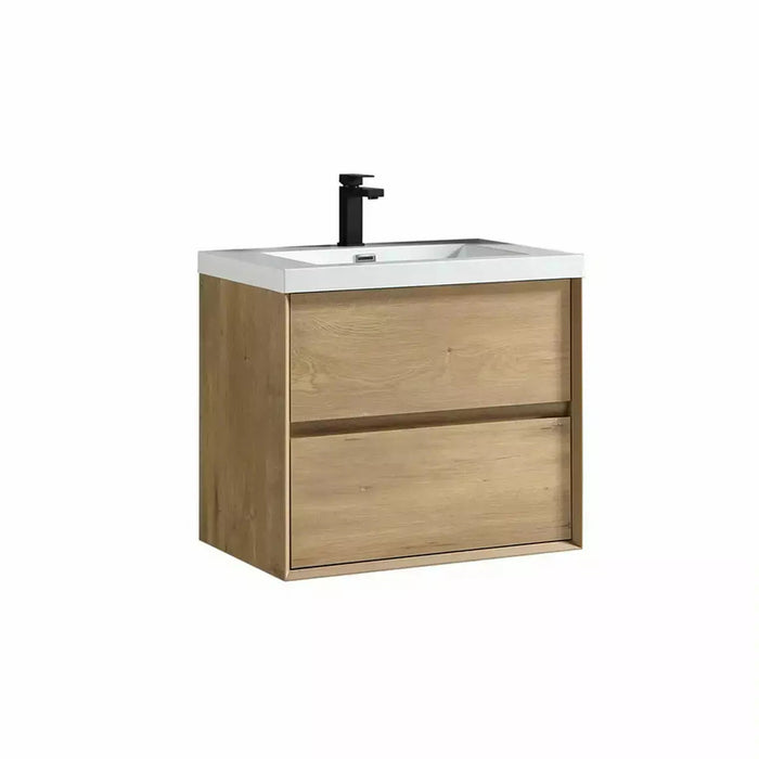 Moreno Bath Kingdee 24 Inch Wall Mounted Vanity With Acrylic Top In High Gloss White BT005-24GW