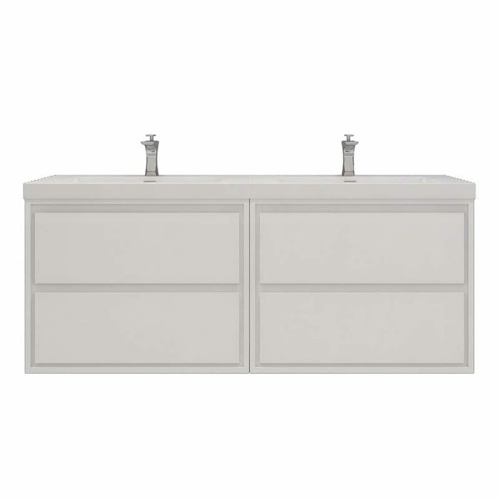 Moreno Bath Sage 60 Inch Double Sink Wall Mounted Modern Vanity MOM860DD