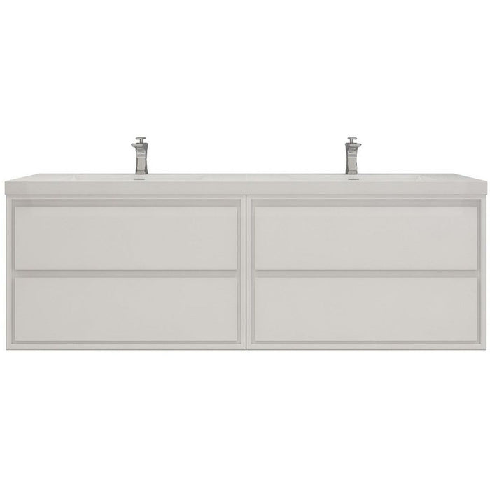 Moreno Bath Sage 72 Inch Double Sink Wall Mounted Modern Vanity MOM872DD