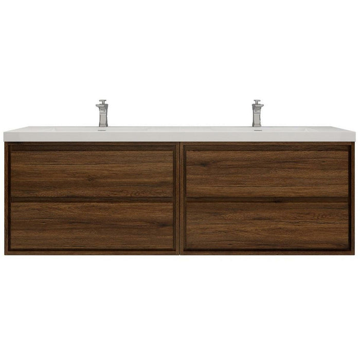 Moreno Bath Sage 72 Inch Double Sink Wall Mounted Modern Vanity MOM872DD