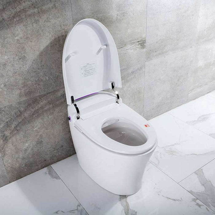 Transolid Ginger 1-Piece Elongated Smart Bidet Toilet in White TL-77780-A